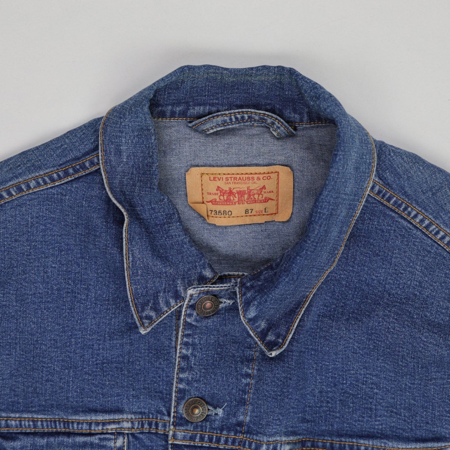 Levi's Vintage Denim Trucker Jacket Blue Large Cotton