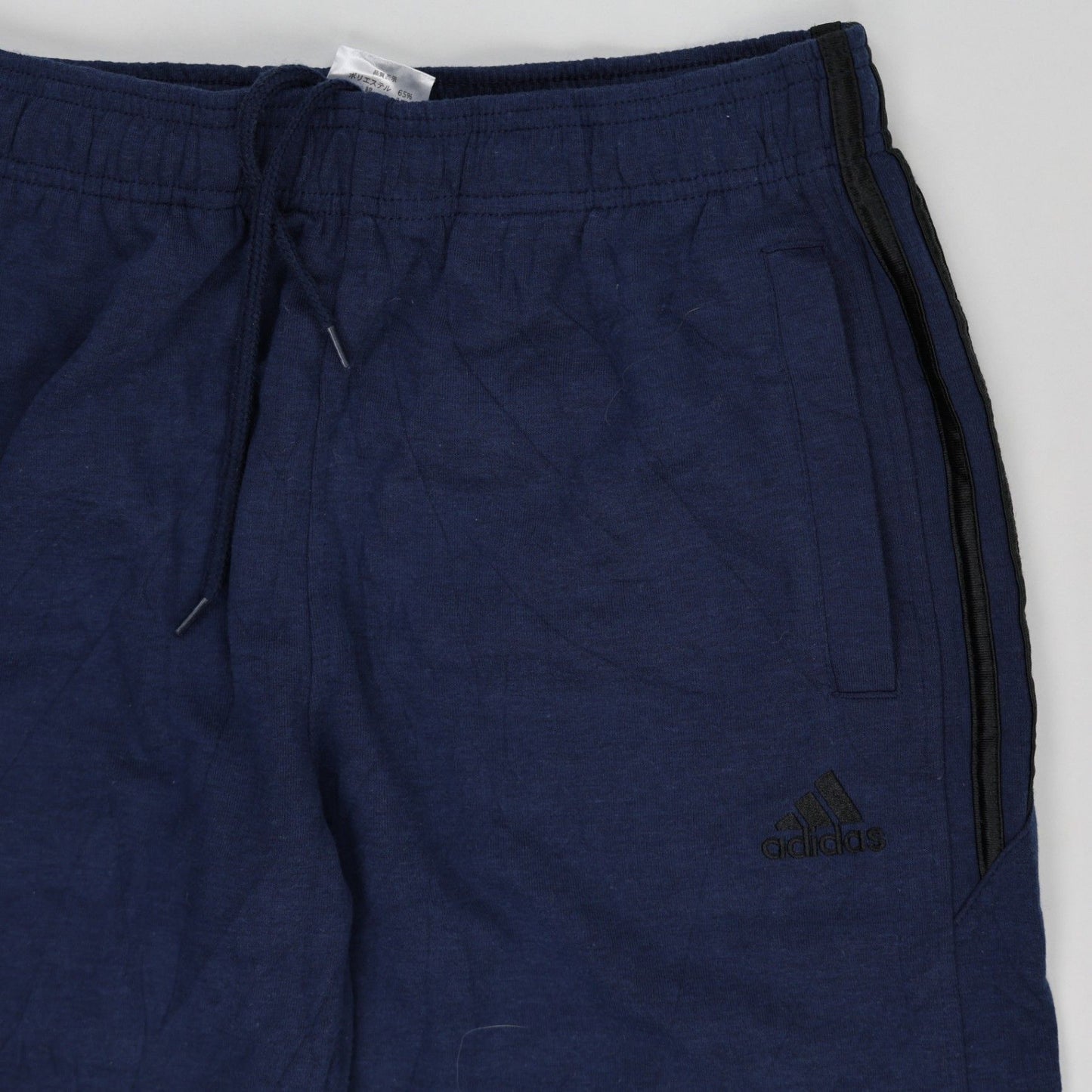 adidas Navy Blue Athletic Joggers for Men Size Medium 76 cm Inseam Cotton