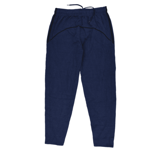 adidas Navy Blue Athletic Joggers for Men Size Medium 76 cm Inseam Cotton