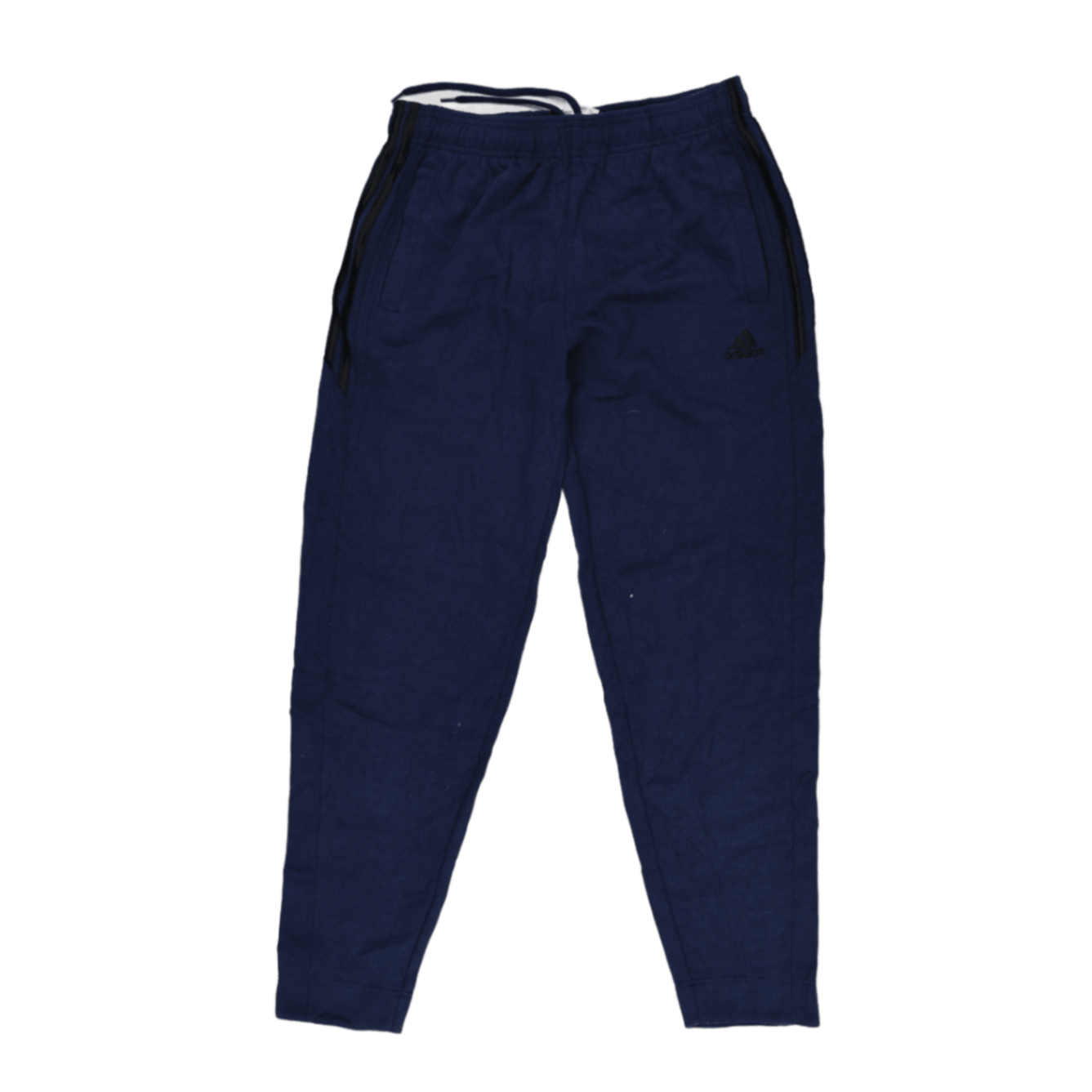 adidas Navy Blue Athletic Joggers for Men Size Medium 76 cm Inseam Cotton