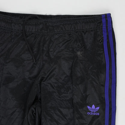 adidas Originals Black Purple Track Trousers Men Size Medium 78 cm Inseam 84 cm Waist Polyester