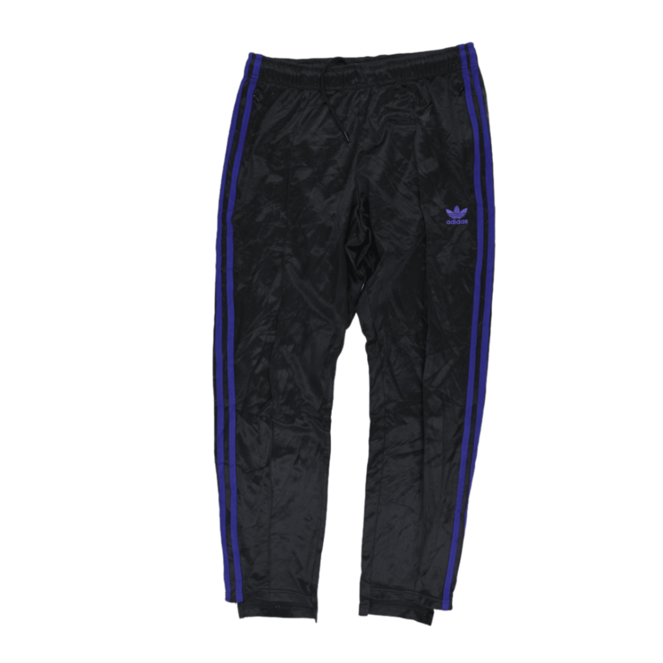 adidas Originals Black Purple Track Trousers Men Size Medium 78 cm Inseam 84 cm Waist Polyester