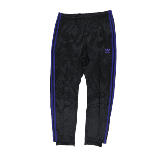 adidas Originals Black Purple Track Trousers Men Size Medium 78 cm Inseam 84 cm Waist Polyester