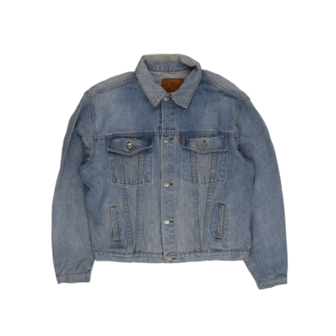 Levi's Classic Vintage Light Blue Denim Trucker Jacket Large Cotton
