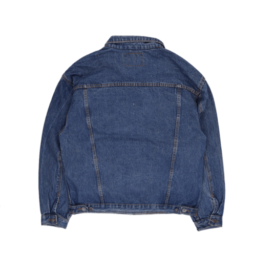 Levi's Original Indigo Denim Trucker Jacket Unisex Size L Blue Cotton Vintage