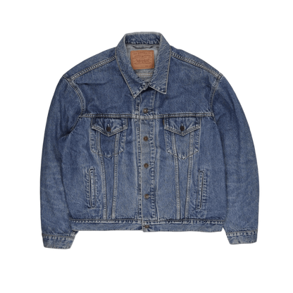 Levi's Vintage Blue Denim Trucker Jacket Men Large Cotton