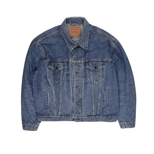 Levi's Vintage Blue Denim Trucker Jacket Men Large Cotton