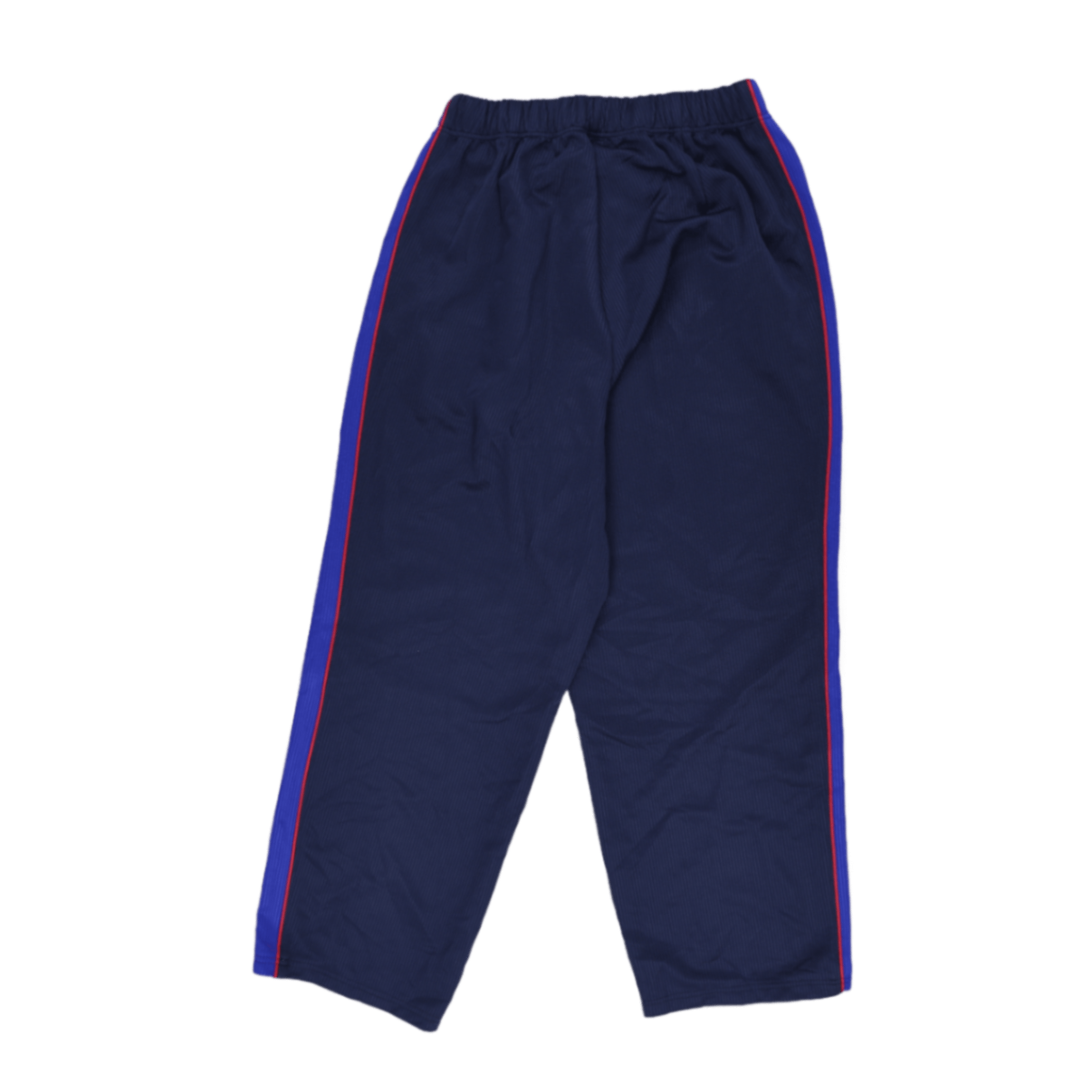 ASICS Navy Blue Track Pants Men's Size Medium Polyester 73 Inseam