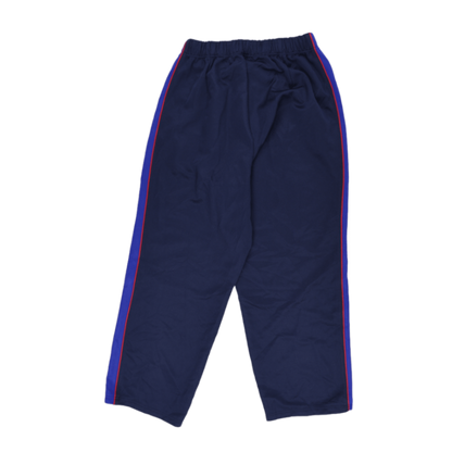 ASICS Navy Blue Track Pants Men's Size Medium Polyester 73 Inseam
