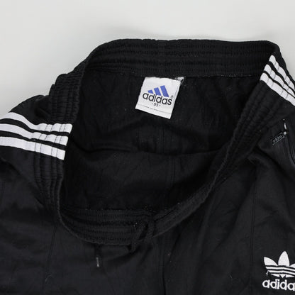 adidas Vintage Black Tracksuit Bottoms Unisex Size M 76 Inseam Nylon
