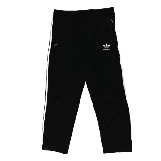 adidas Vintage Black Tracksuit Bottoms Unisex Size M 76 Inseam Nylon