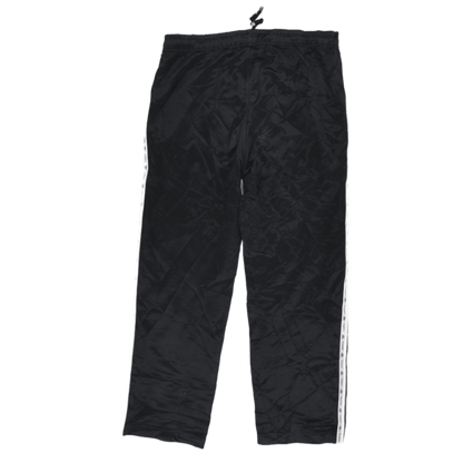 Kappa Black Track Pants Large Polyester Men's Trousers 79cm Inseam 42cm Waist