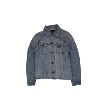 Lee Vintage Sanforized Light Blue Denim Jacket Small Cotton