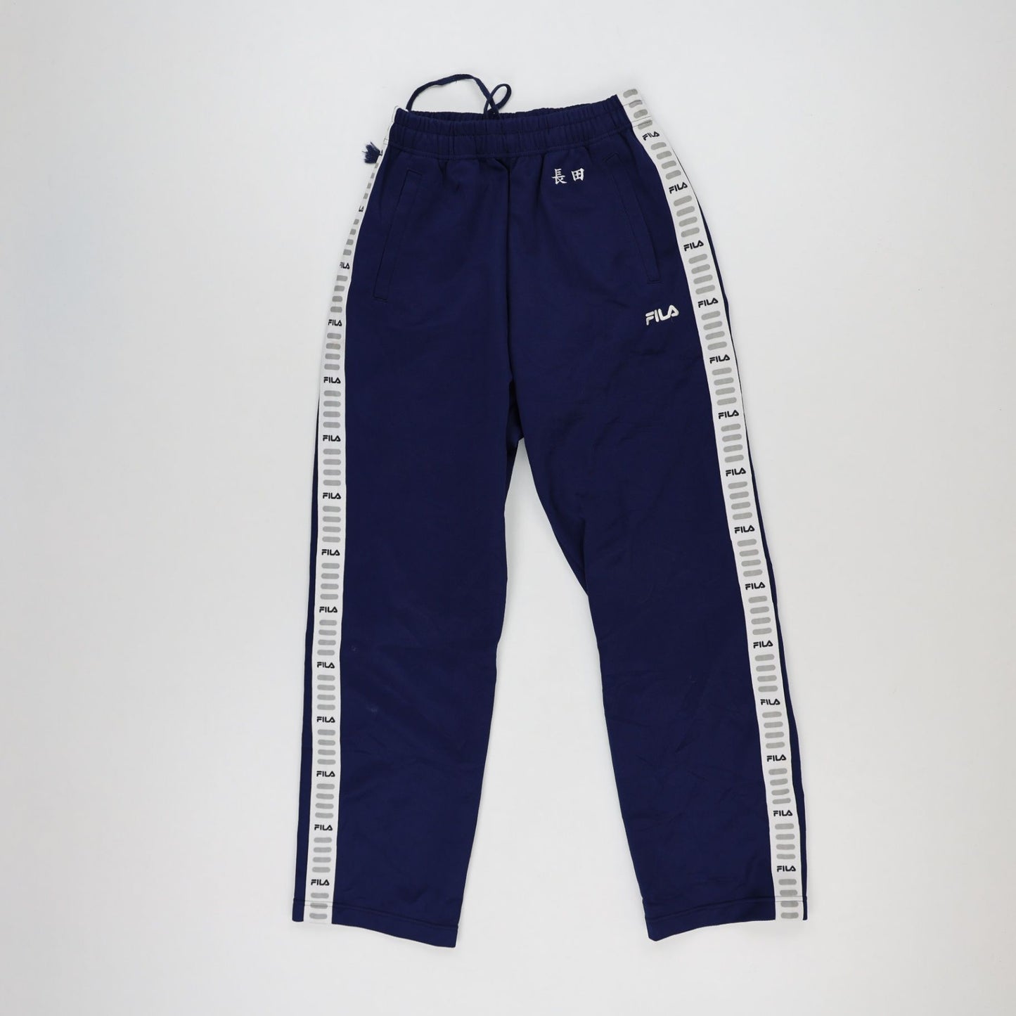 FILA Navy Blue Track Pants for Men Size 70-78 Polyester