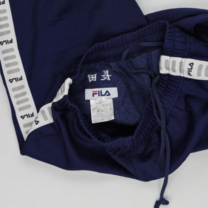 FILA Navy Blue Track Pants for Men Size 70-78 Polyester