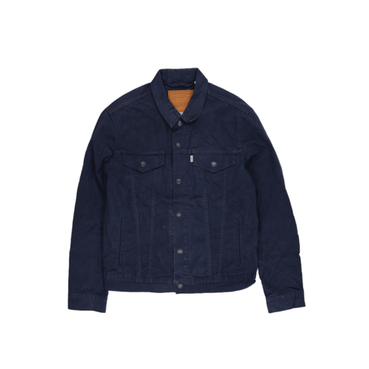Levi's Navy Blue Corduroy Trucker Jacket Medium Vintage Mens