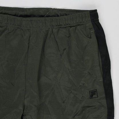 Fila Olive Green Track Trousers Large 74 cm Inseam 84 cm Waist Polyester