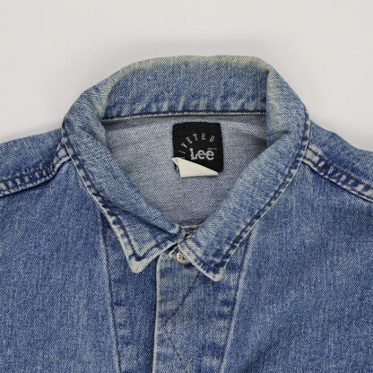 Lee Vintage Blue Denim Jacket Men Size Large Cotton