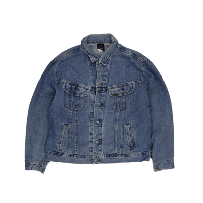 Lee Vintage Blue Denim Jacket Men Size Large Cotton