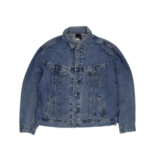 Lee Vintage Blue Denim Jacket Men Size Large Cotton