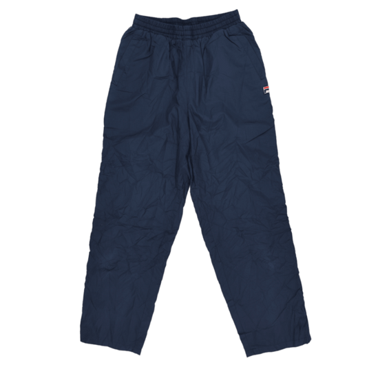 Fila Navy Blue Vintage Track Pants Medium 36in-40in Inseam 77cm Polyester