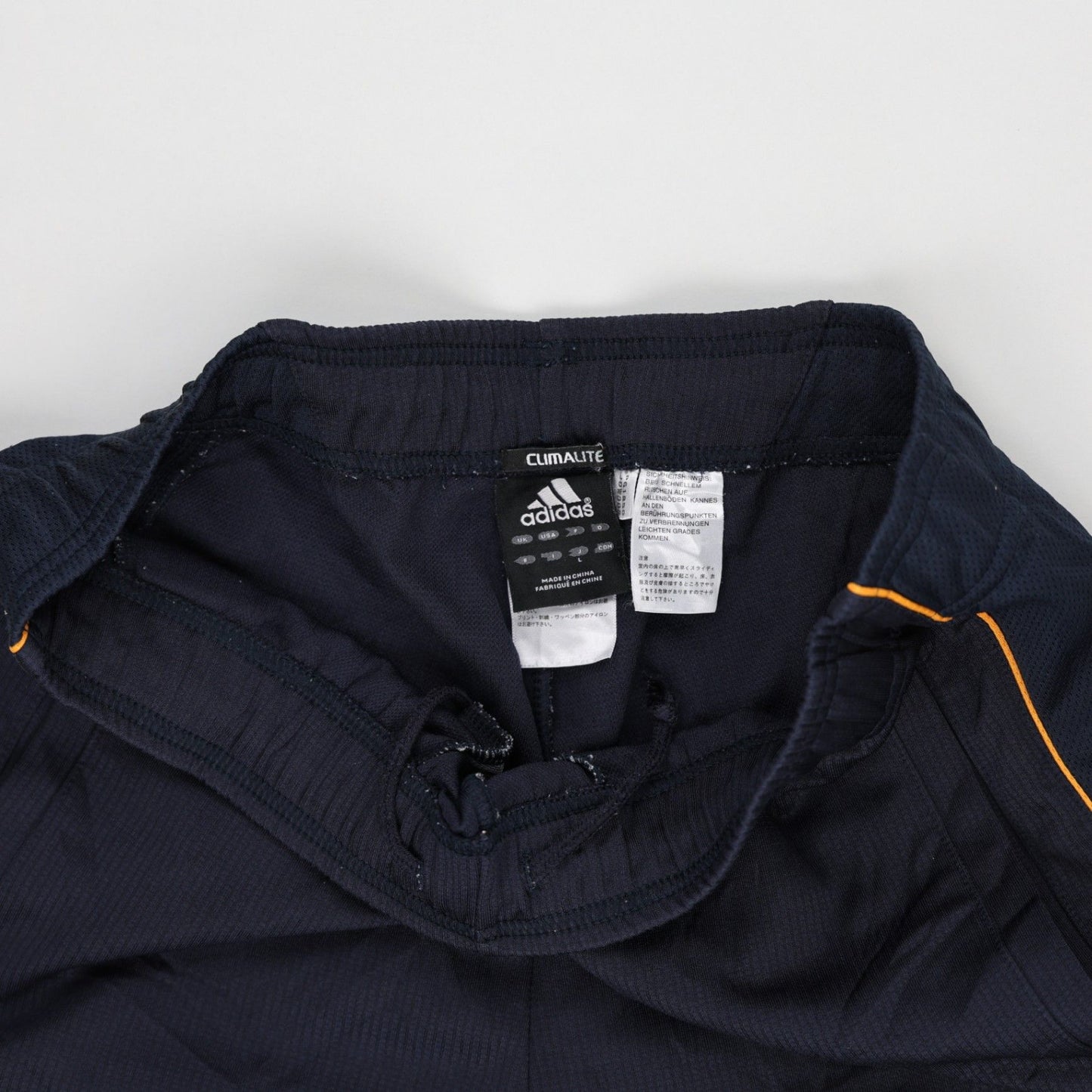 adidas Climalite Navy Track Trousers Men Size M Waist 38 Inseam 78 Polyester Used Very Good