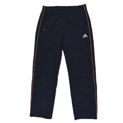 adidas Climalite Navy Track Trousers Men Size M Waist 38 Inseam 78 Polyester Used Very Good