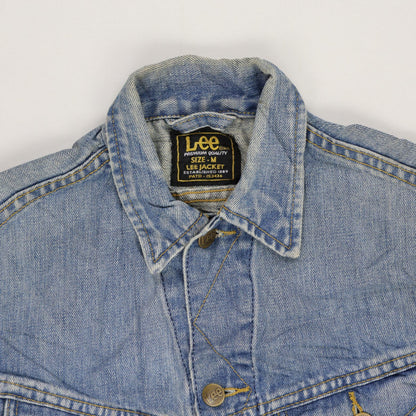 Lee Vintage Light Blue Denim Jacket Size M Cotton Denim Collared