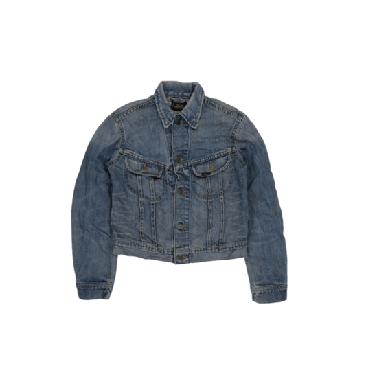 Lee Vintage Light Blue Denim Jacket Size M Cotton Denim Collared
