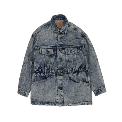 Levi's Vintage Blue Acid Wash Denim Jacket Large Cotton Denim