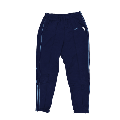 PUMA Navy Blue Track Pants Men's Medium Cotton Blend Vintage 76 cm Inseam 38 cm Waist