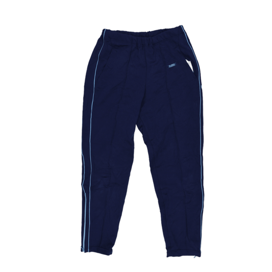 PUMA Navy Blue Track Pants Men's Medium Cotton Blend Vintage 76 cm Inseam 38 cm Waist