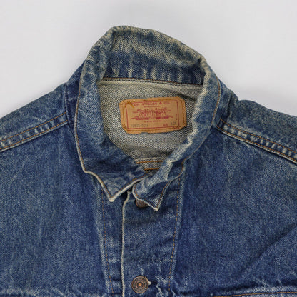 Levi's Vintage 70506-0216 Blue Denim Trucker Jacket Size 40R Medium Cotton