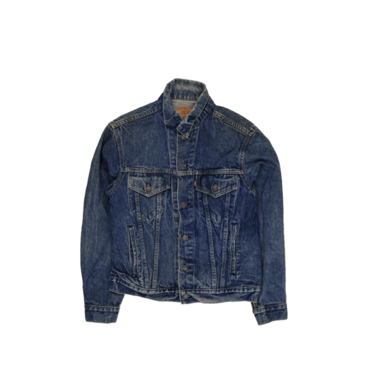 Levi's Vintage 70506-0216 Blue Denim Trucker Jacket Size 40R Medium Cotton