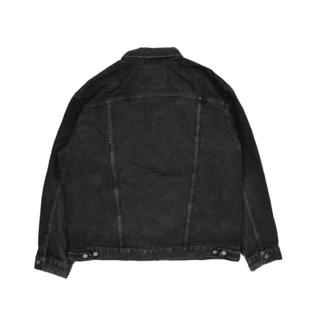 Levi's Black Denim Trucker Jacket X-Large Vintage Cotton