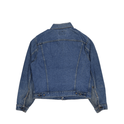 Levi's Vintage Blue Denim Trucker Jacket Size 44 Large Cotton