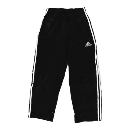 Adidas Black Three Stripes Track Pants Large Polyester Vintage