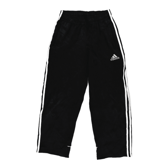 Adidas Black Three Stripes Track Pants Large Polyester Vintage