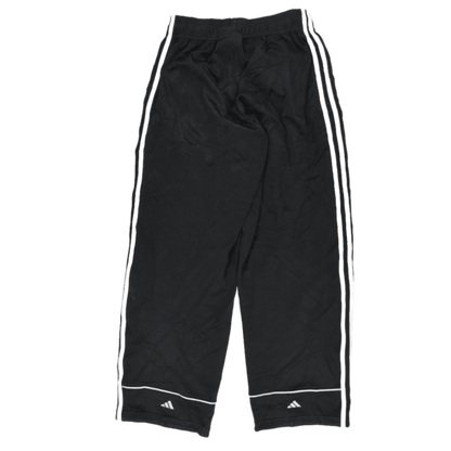 Adidas Black Three Stripes Track Pants Large Polyester Vintage