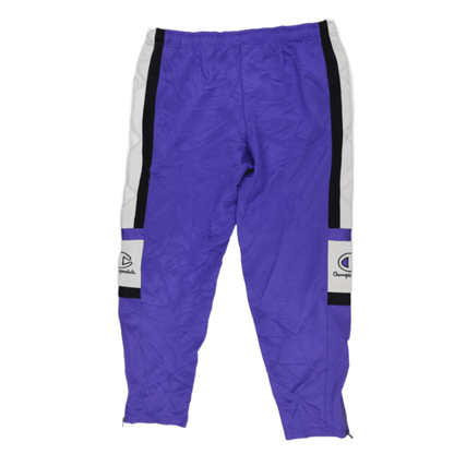 Champion Purple Track Pants Large Polyester Vintage Mens 75 Inseam