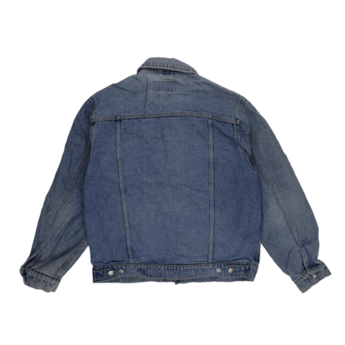 Wrangler Hero Vintage Blue Denim Jacket Large 100 Percent Cotton Collared