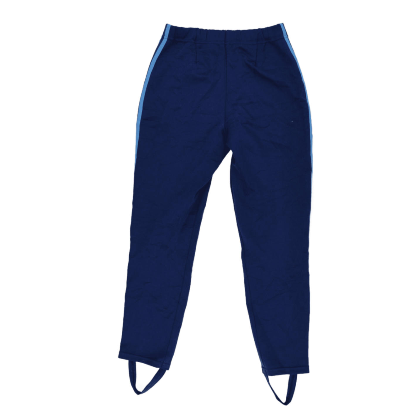 Adidas Vintage 1980s Navy Blue Track Pants Medium Polyester Blend Unisex 76 Inseam