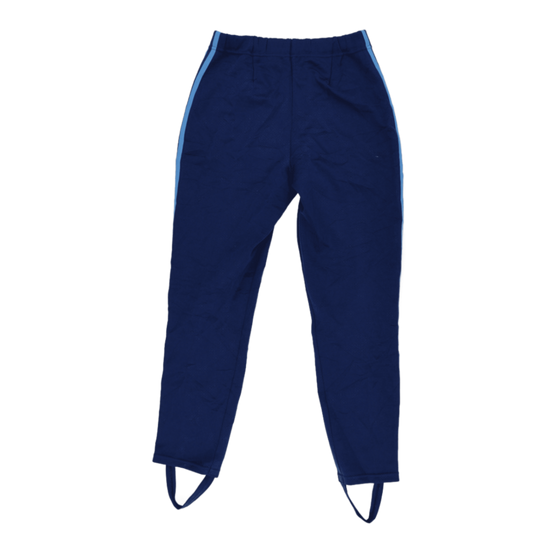 Adidas Vintage 1980s Navy Blue Track Pants Medium Polyester Blend Unisex 76 Inseam
