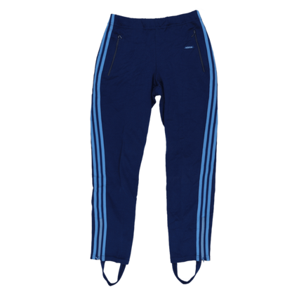Adidas Vintage 1980s Navy Blue Track Pants Medium Polyester Blend Unisex 76 Inseam