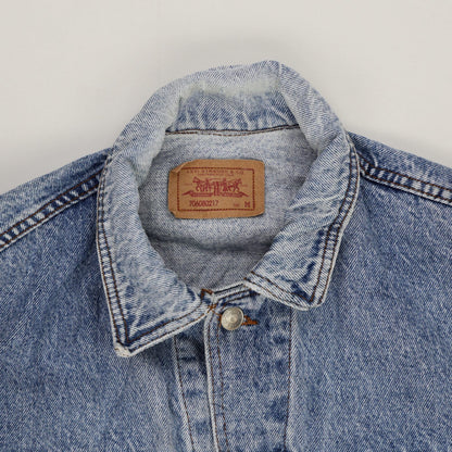 Levi's Vintage Medium Blue Denim Trucker Jacket Men's Size M 100 Cotton