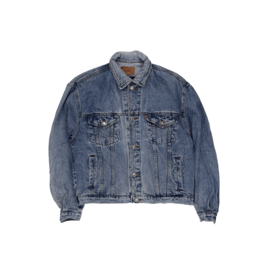 Levi's Vintage Medium Blue Denim Trucker Jacket Men's Size M 100 Cotton