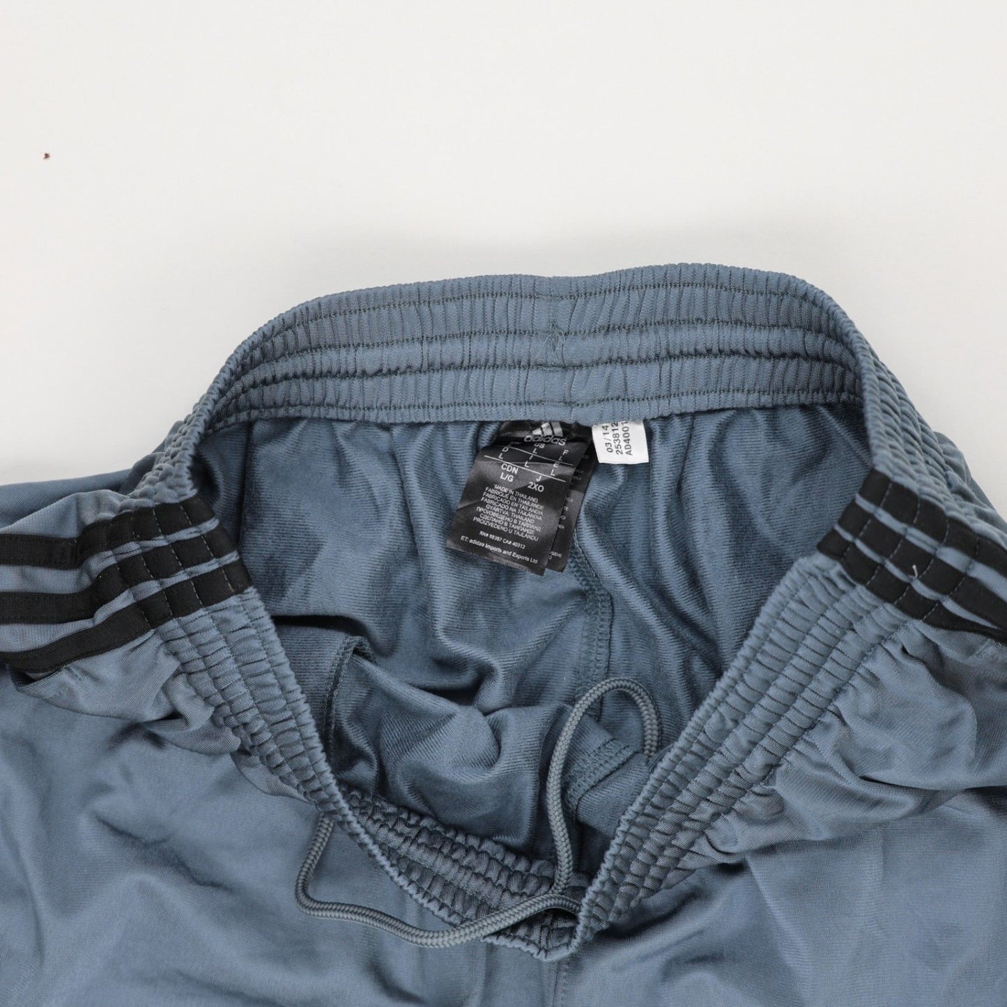 Adidas Track Trousers Men's Blue Large 77 cm Inseam Polyester