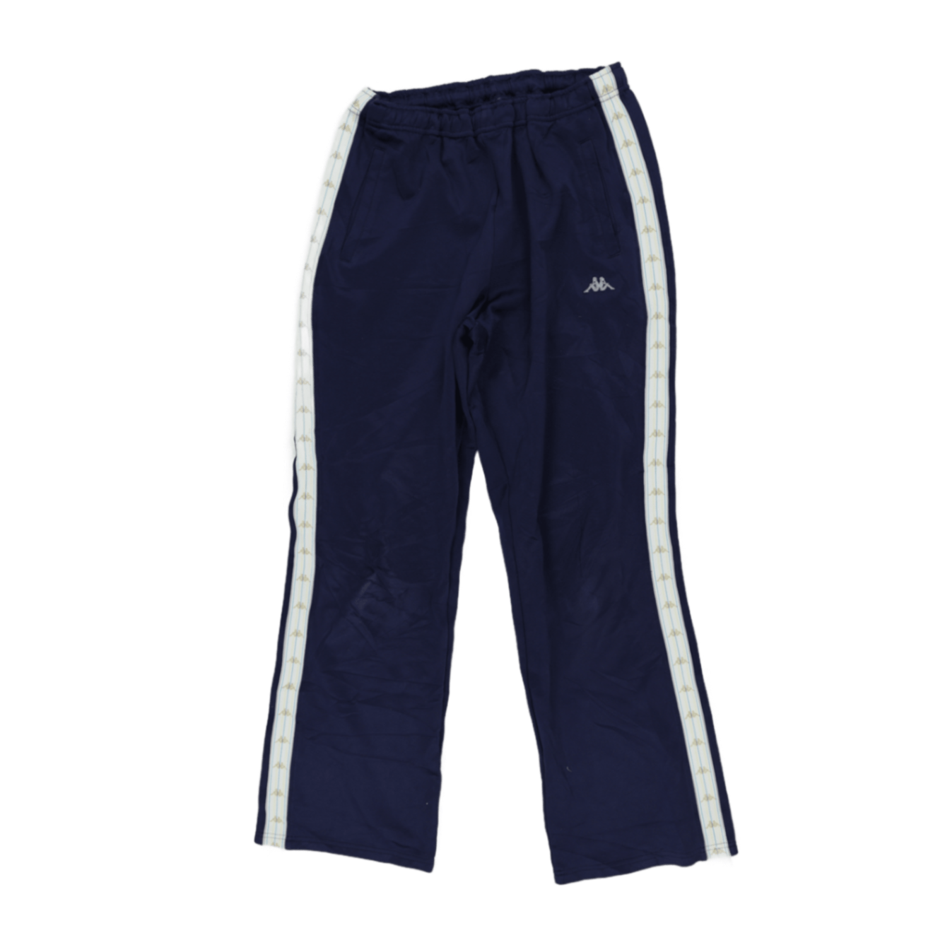 Kappa Navy Blue Track Pants Men's Size M Polyester 38 Waist 76 Inseam