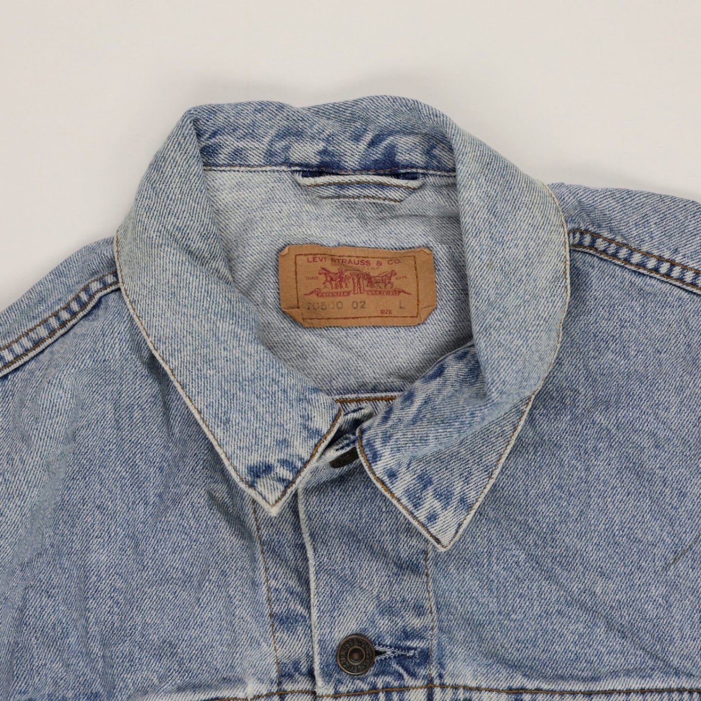 Levi's Vintage Light Blue Denim Trucker Jacket Medium Cotton