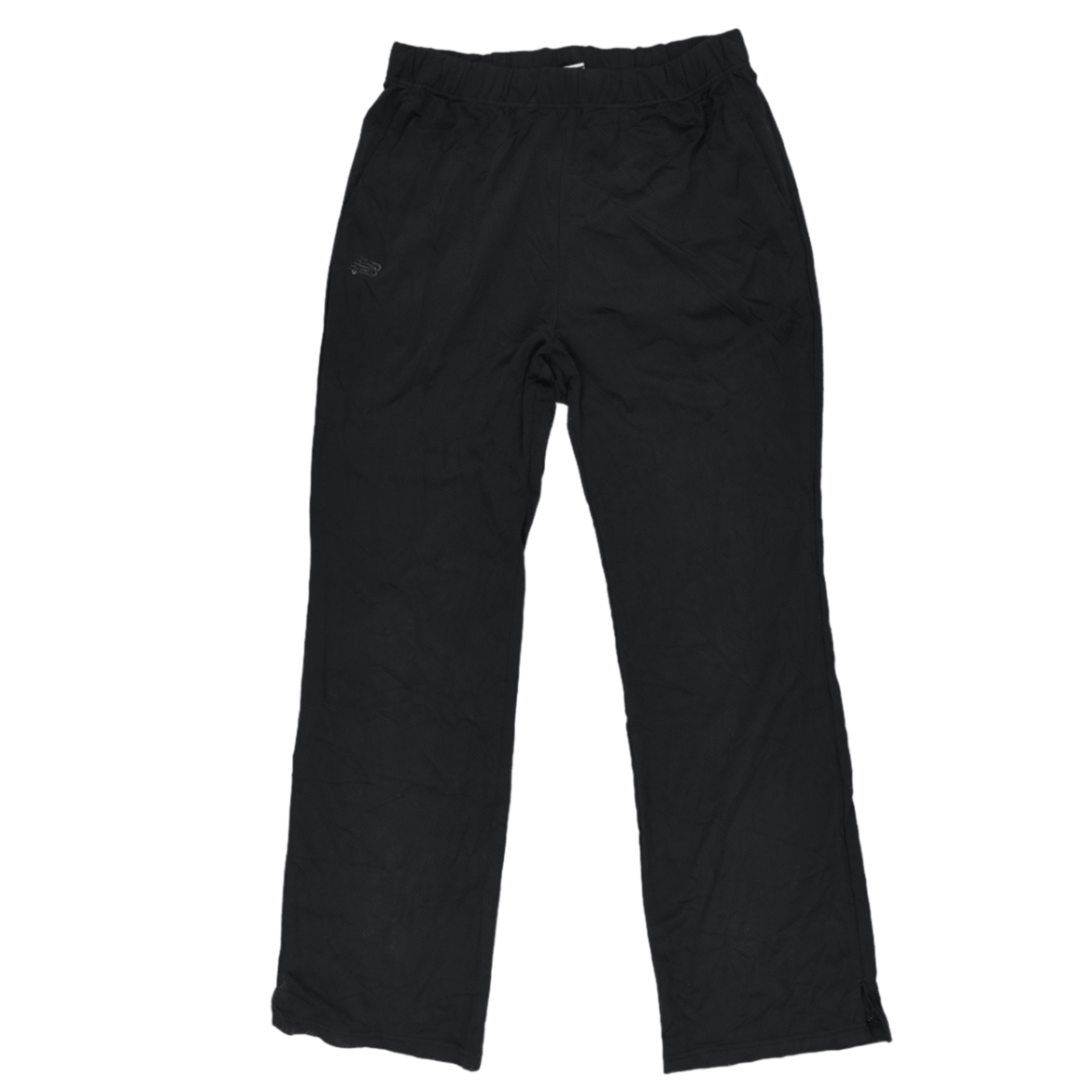 New Balance Black Mesh Track Trousers Medium 36 Waist 76 Inseam Mens Clothing